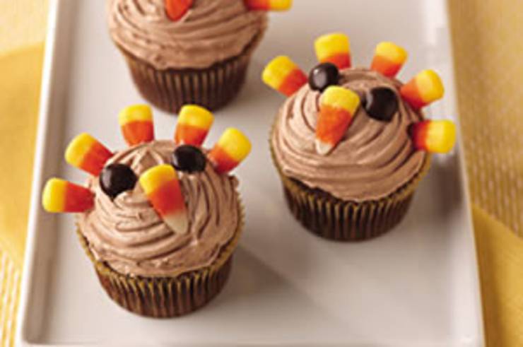 21 Cute Thanksgiving Cupcakes