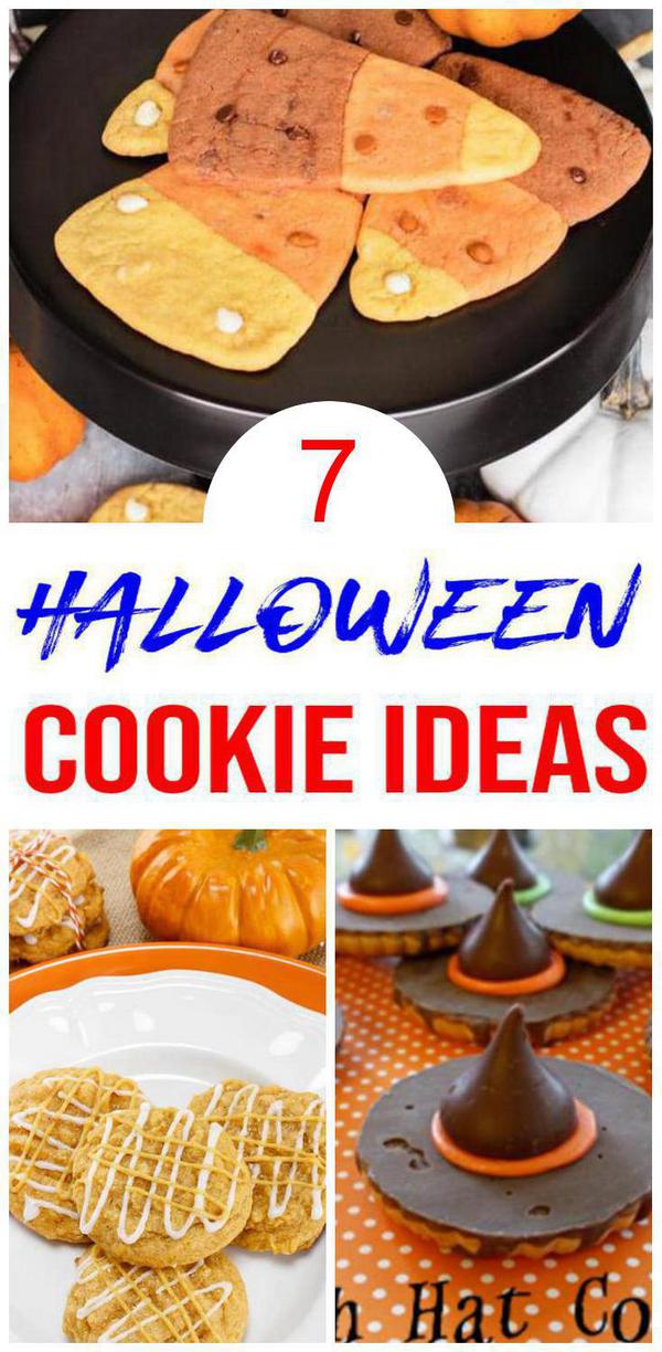 7 Halloween Cookies - EASY Halloween Cookie Recipes - Decorated Cookie Ideas