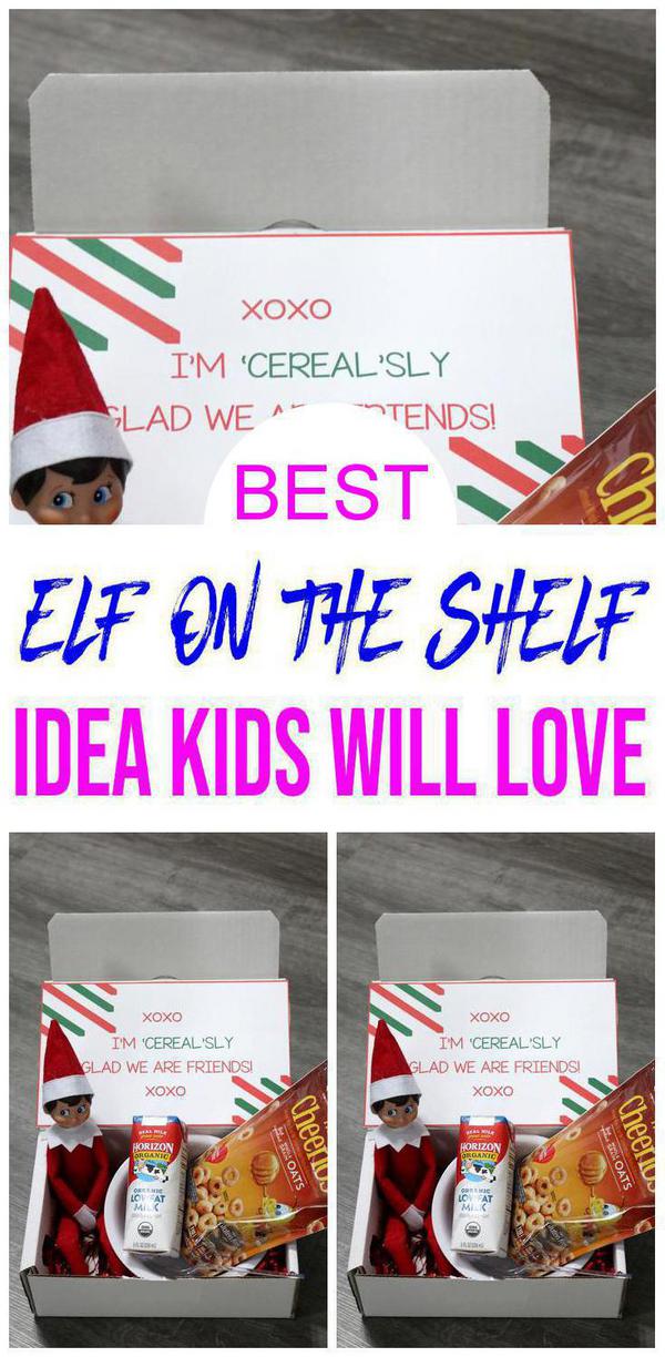 BEST Elf On The Shelf Ideas! Cereal Idea - Dollar Tree Ideas For Kids That Are Easy – Funny – Awesome – Creative – Arrival Ideas Too!