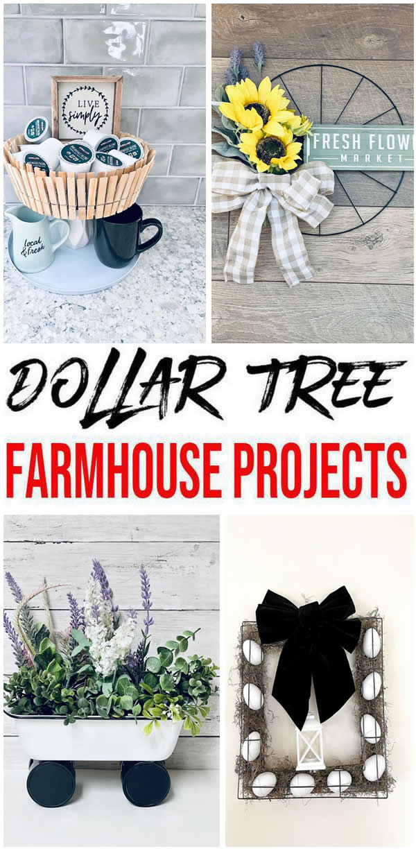 Farmhouse Decor – DIY Dollar Tree Farmhouse Decor Ideas & Hacks – Dollar Store Home Decor On A Budget