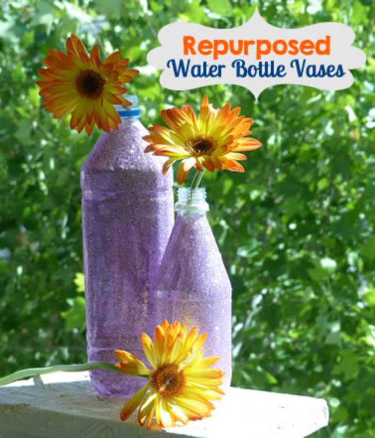 upcycled water bottles