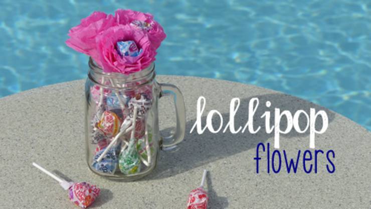 How To Make Lollipop Paper Flowers