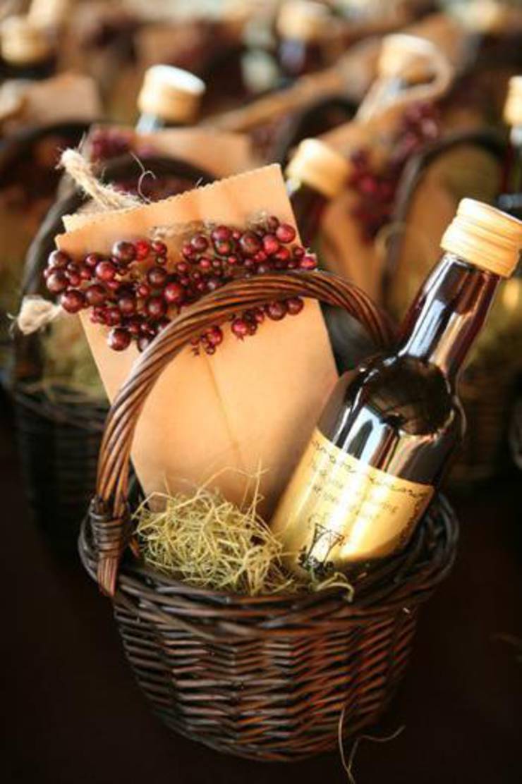 Wine Basket Favor