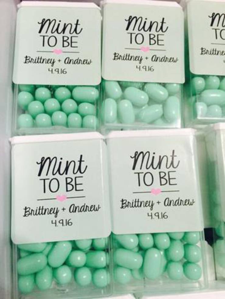 Tic Tac Mint To Be Wedding Favors