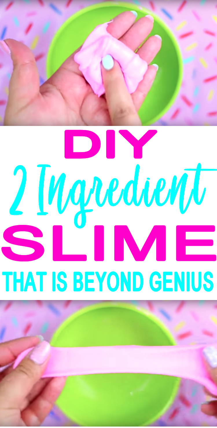 DIY 2 Ingredient Slime Recipe No Borax