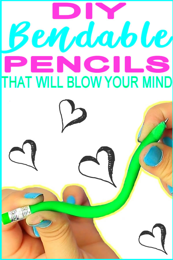 DIY Bendable Pencils_How To Make Stretchy & Bendy Pencils_School Supplies Ideas_