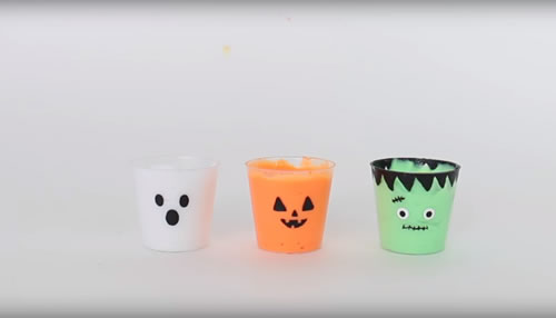 DIY Miniature Halloween Slime | How To Make Homemade Glow in the Dark Slime  | Pumpkin - Ghost - Frankenstein