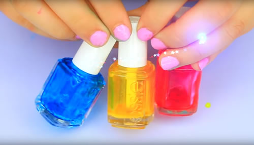 crafts with nail polish bottles