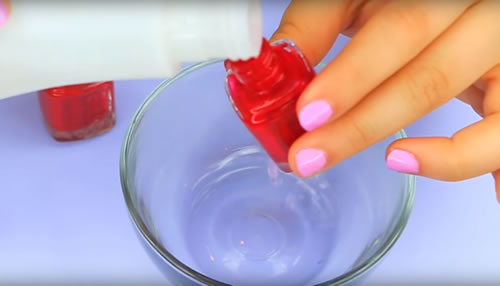 how to get nail polish out of bottom of bottle