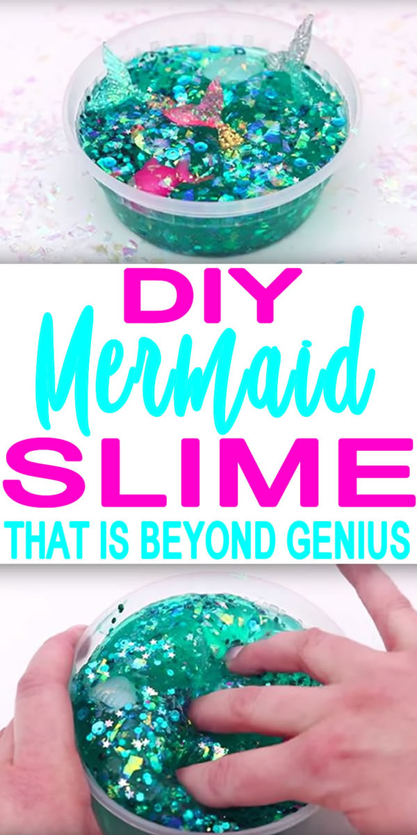 mermaid slime party favor idea