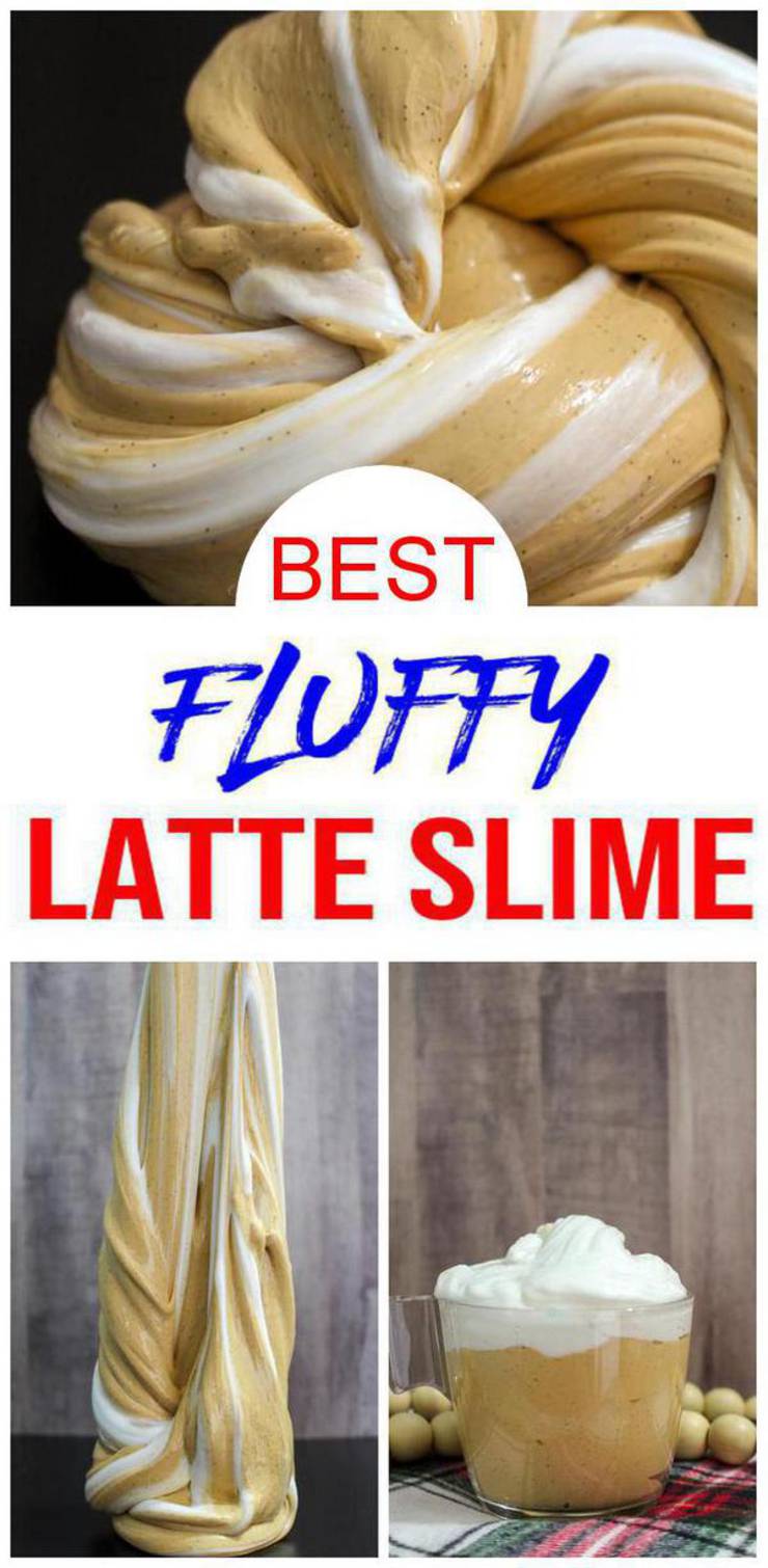 SHOCKING cool latte fluffy slime recipe that is beyond AMAZING! Easy latte coffee slime recipes that kids will love. Learn how to make coffee slime this slime is the coolest fluffy slime along with coffee latte slime, slime without borax. Make the BEST homemade DIY coffee slime today with step by step instructions and tutorial. Magical idea for cool party favors for any theme birthday party too! #slime #kidsactivities
