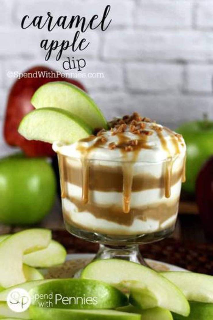 Caramel Apple Dip! Delicious Caramel Apple Dessert - Simple & Easy Recipes For Fall Treats & Parties Families & Kids Will Love