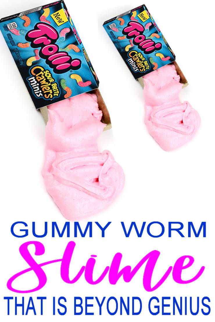 diy gummy worm slime_homemade candy slime