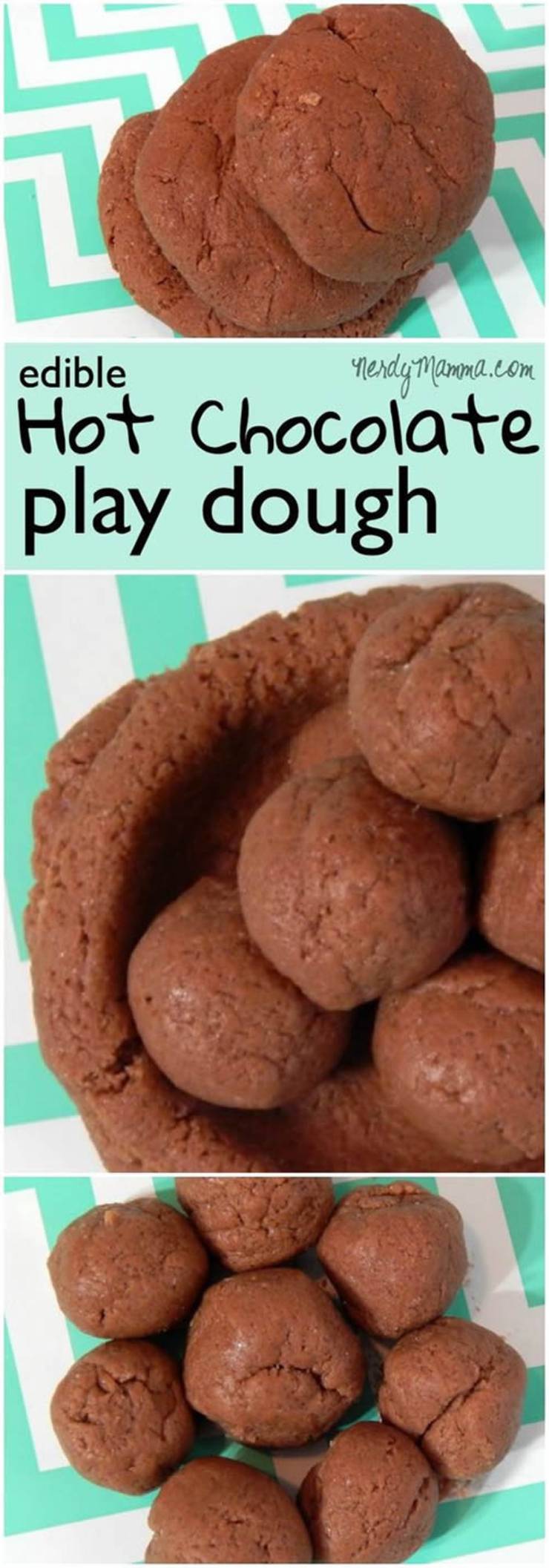 homemade edible hot chocolate playdough
