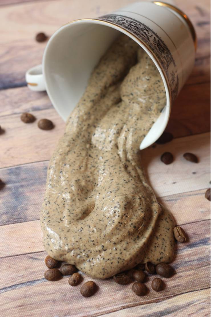 BEST DIY Coffee Slime Recipe - How To Make Slime Using REAL Coffee Grounds