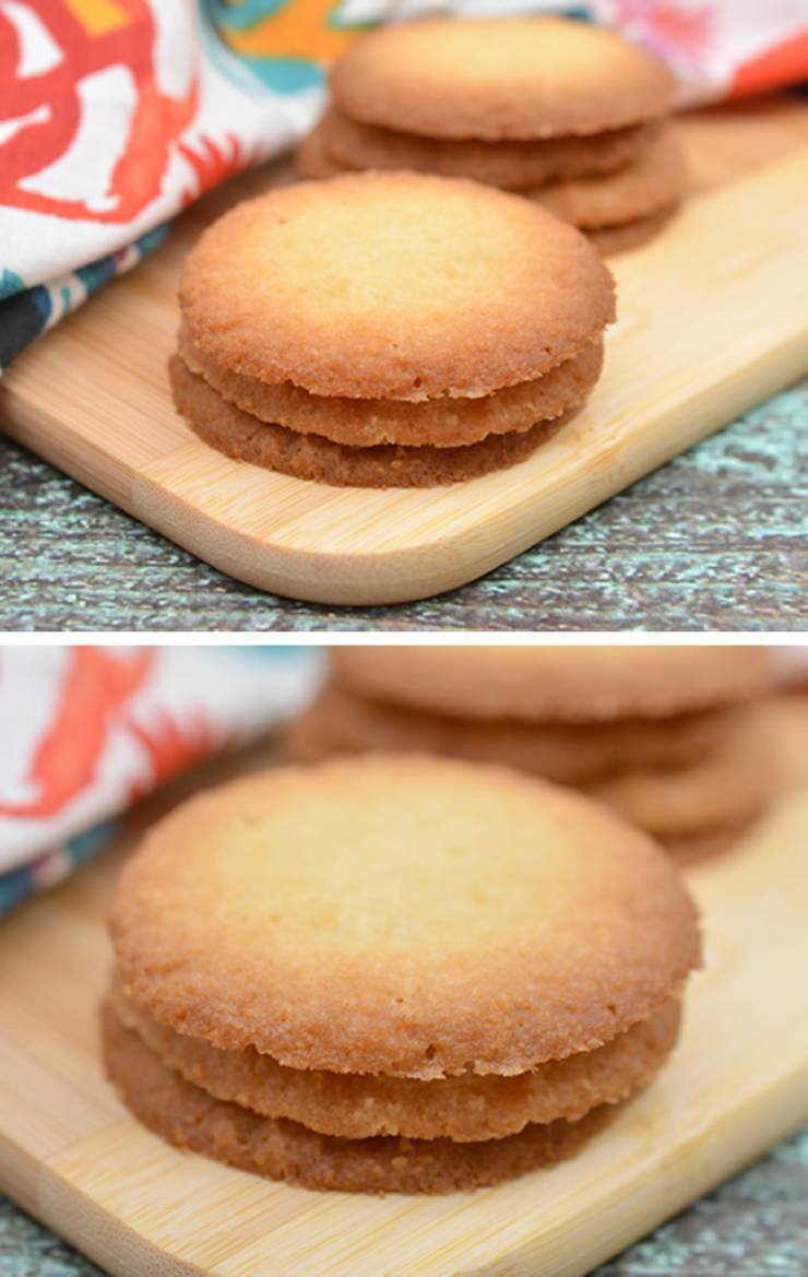 BEST Keto Cookies - Low Carb Crispy Butter Sugar Cookie Idea – Quick & Easy Ketogenic Diet Recipe – Completely Keto Friendly