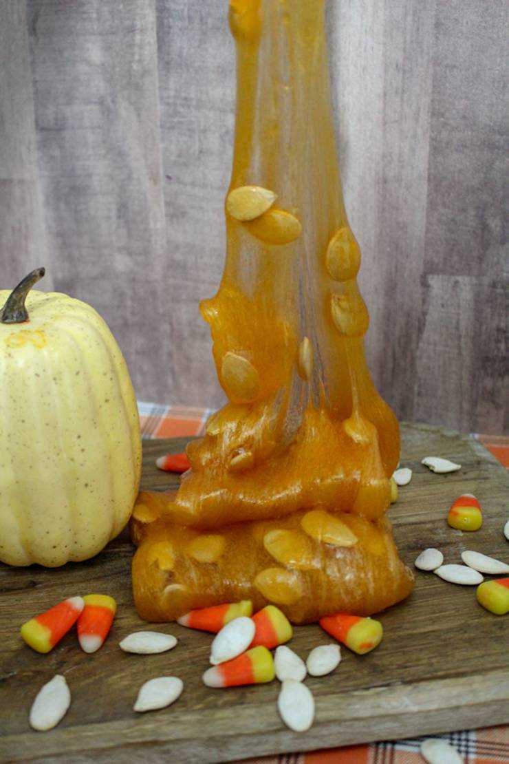 DIY Pumpkin Slime - Pumpkin Guts Slime - Halloween Slime