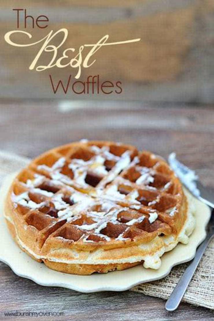 Easy Waffle Recipe : One Bowl Easy Buttermilk Waffles - Modern Honey ...