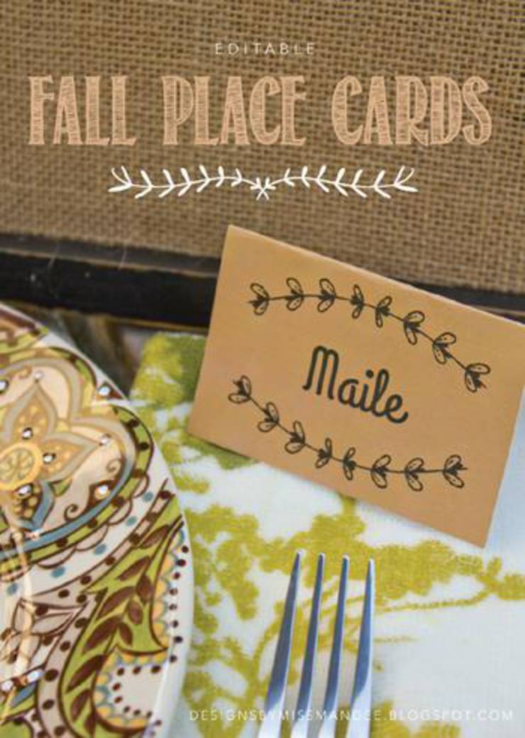 Fall Place Cards
