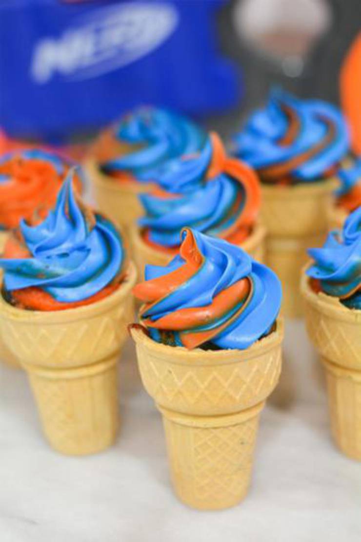 Nerf Cake And Nerf Gun Cupcake Easy And Simple Ideas