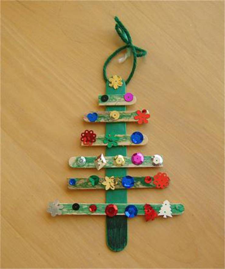 Popsicle Christmas Craft