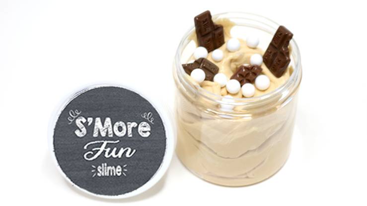 Oreo s'mores scented diy clay slime