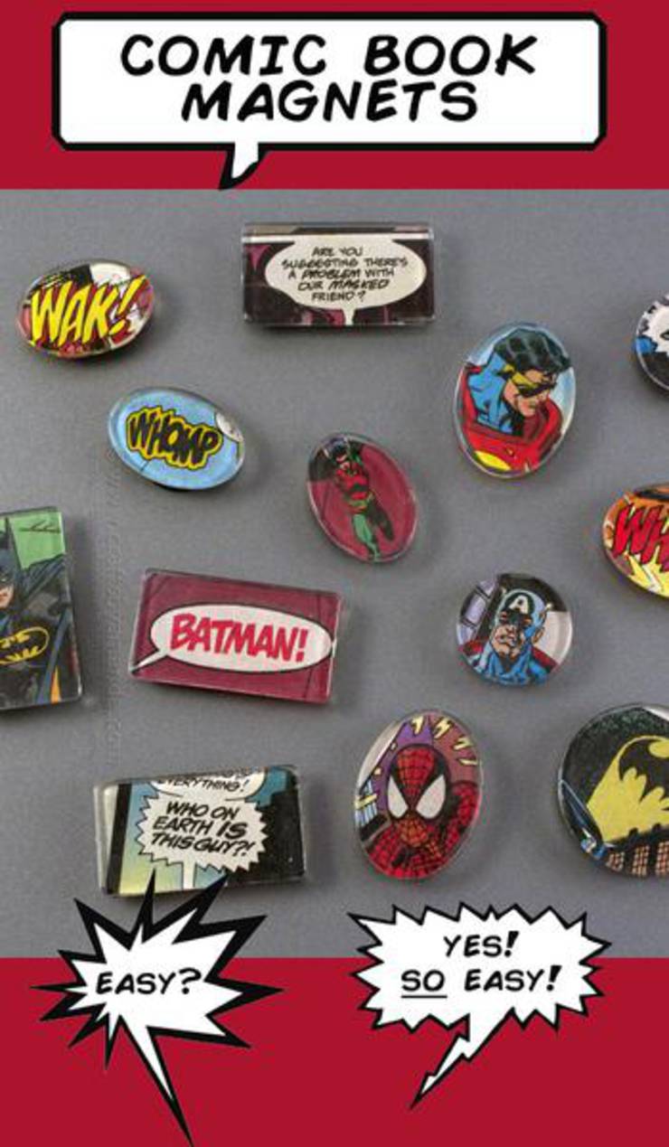 Superhero Comic Magnets