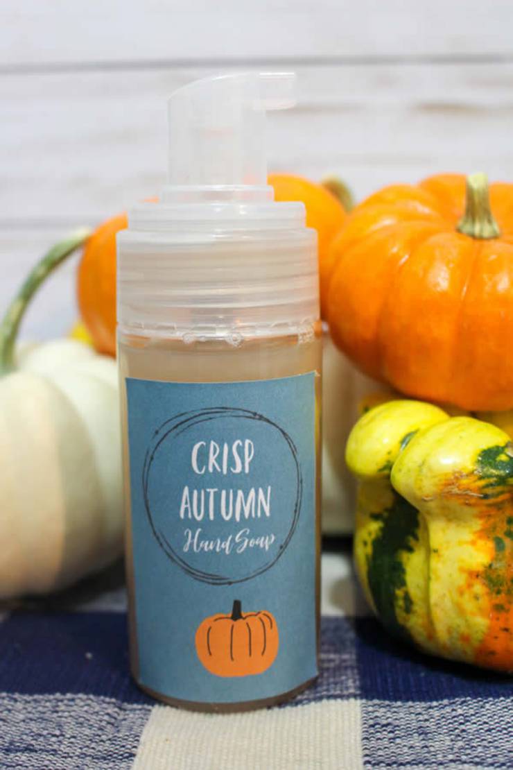 BEST Homemade Liquid Hand Soap! SIMPLE Autumn Crisp Soap Tutorial - Easy & Cheap Recipe {How To Make DIY Idea - FREE Printable}