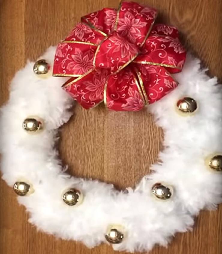 diy dollar store christmas wreath