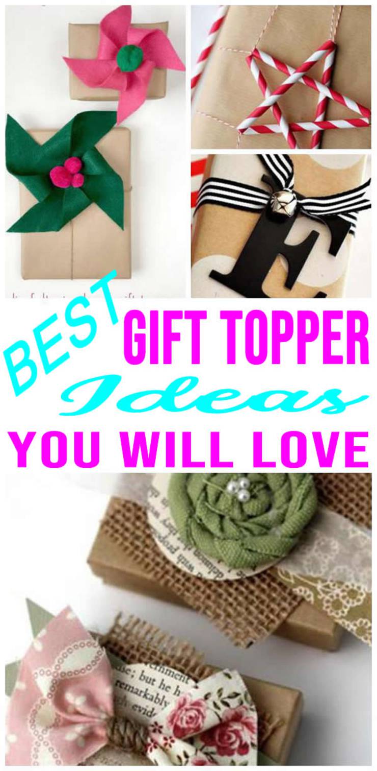 DIY Gift Toppers! SIMPLE Gift Topper Wrapping Ideas - Fun For Holidays - Christmas - Birthday - EASY Decoration - Ribbons - Tutorials - Kids - Adults