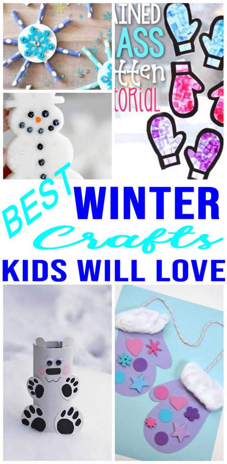 EASY Kids Winter Crafts! DIY Winter Craft Ideas - Creative - For School - Classroom - Preschool - Kids - Toddlers