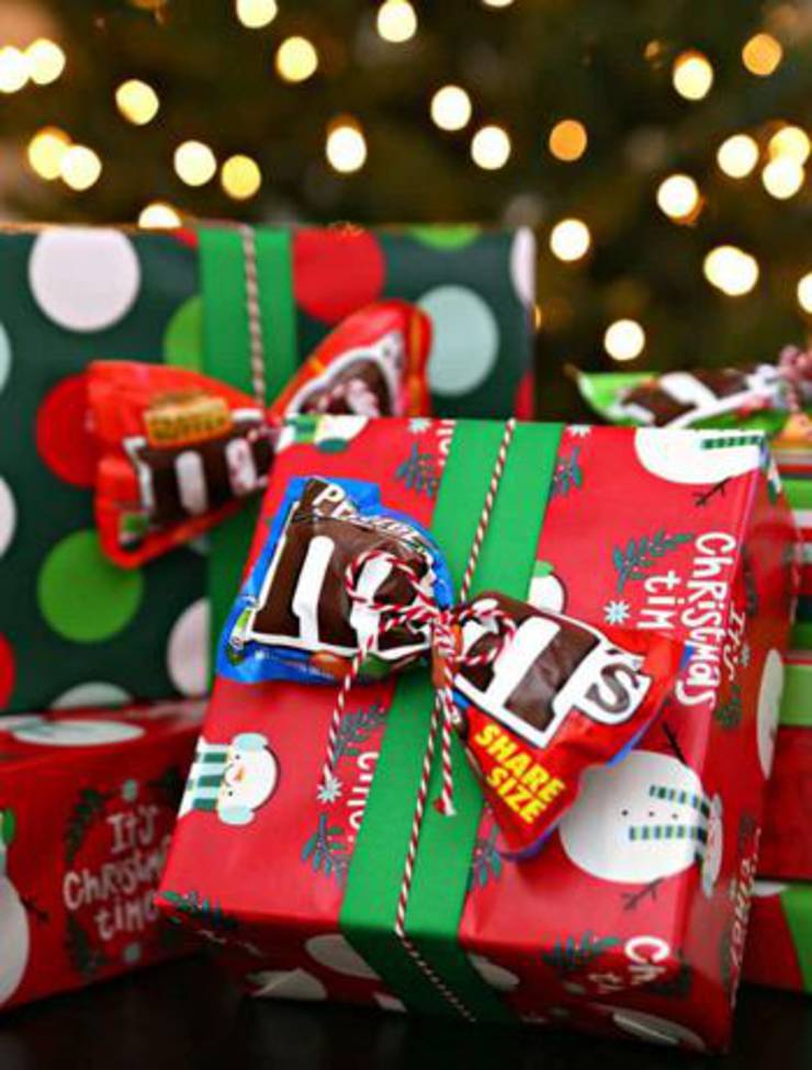 Candy Gift Wrap Idea