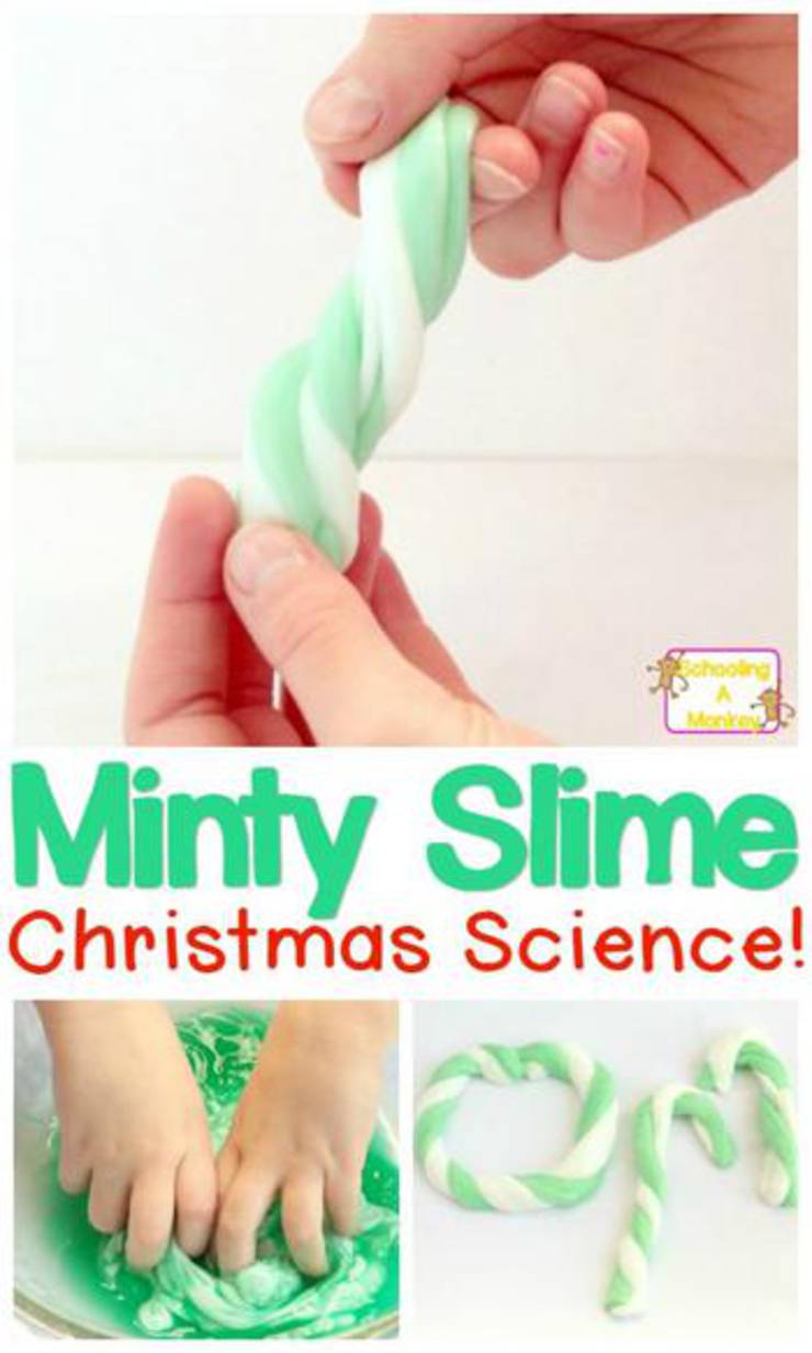 Christmas Minty Slime - Christmas Slime! How To Make DIY Christmas Slime - Easy Homemade Recipes