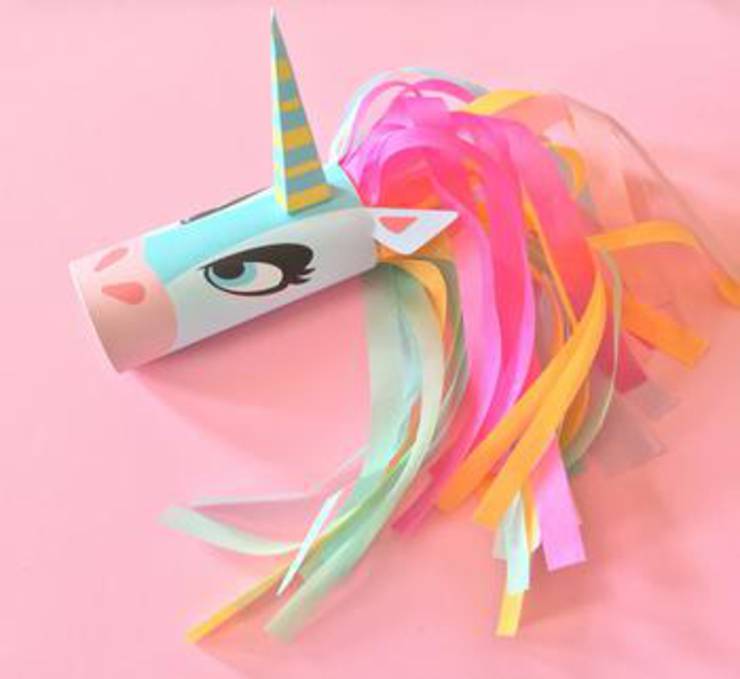 Diy Unicorn Head Toilet Paper Roll Craft