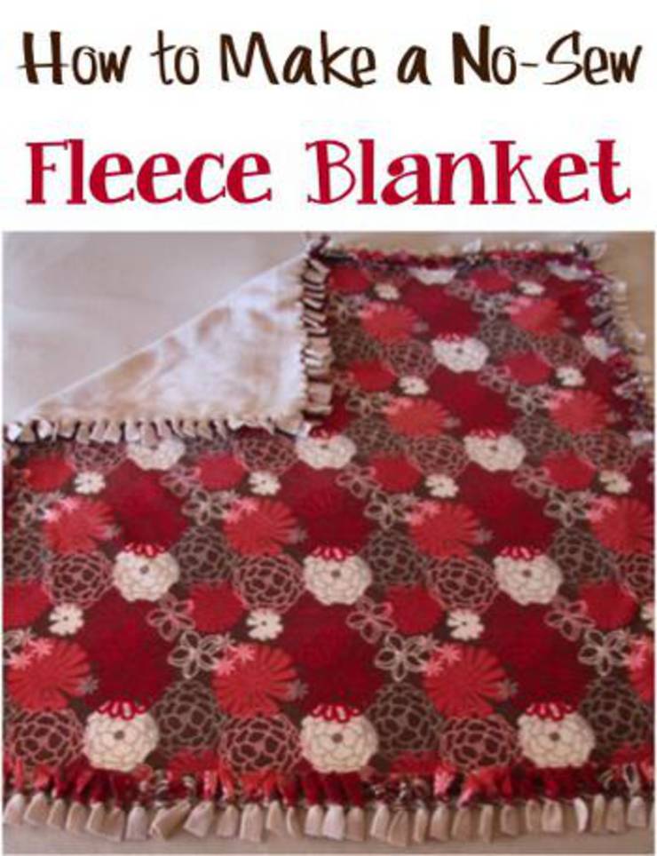 Floral No Sew Fleece Blanket