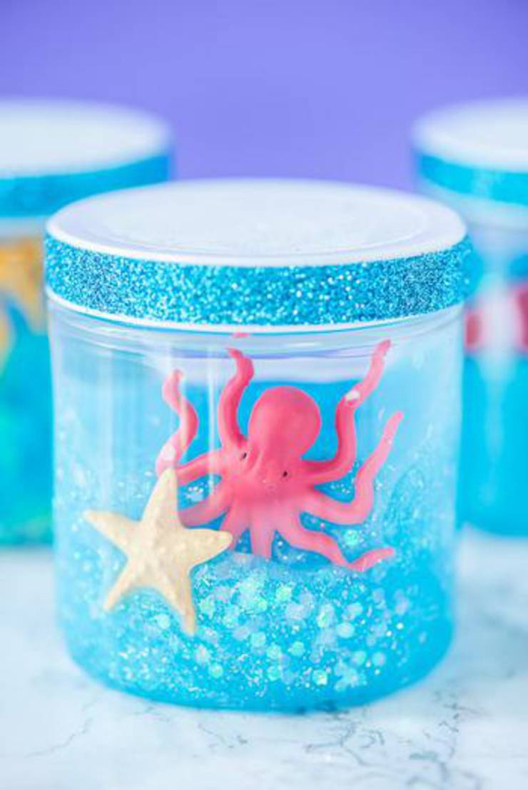 Glitter Ocean Slime Jars