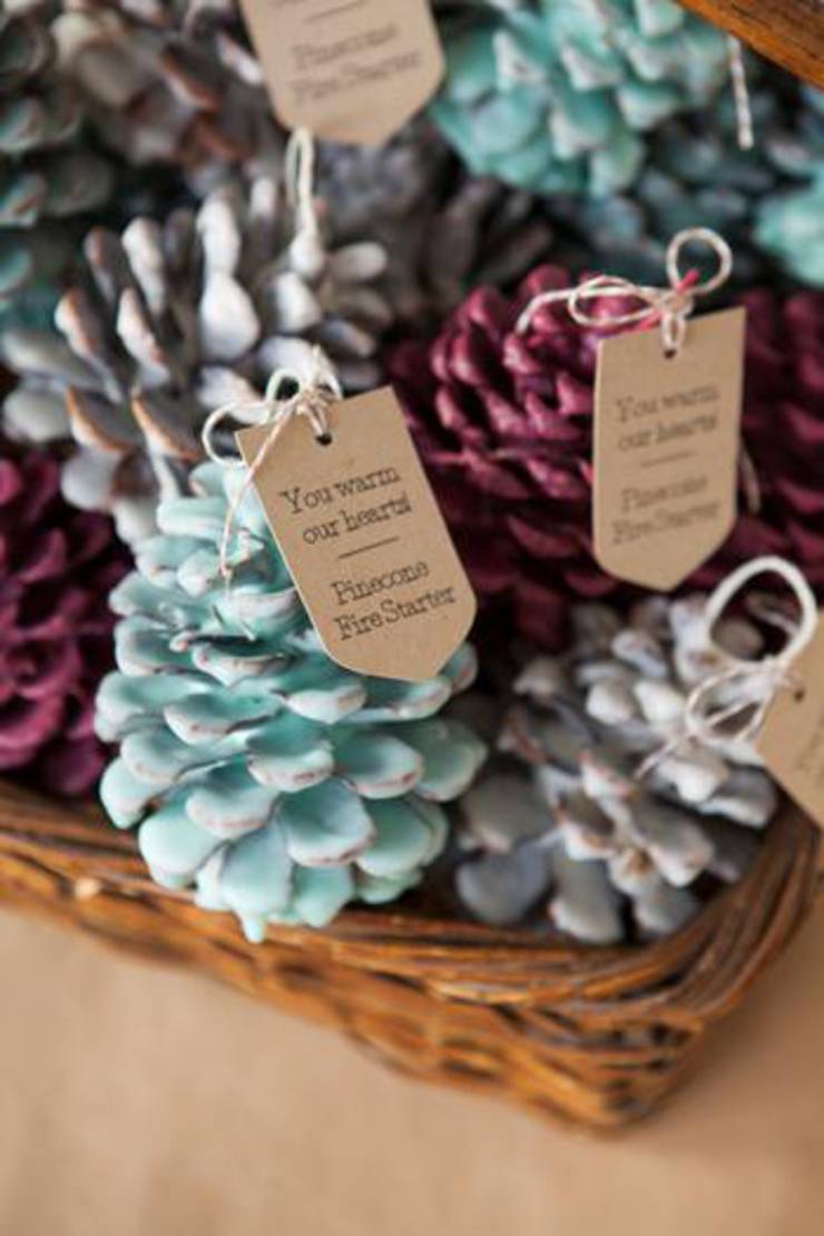 Pinecone Fire Starter Favors