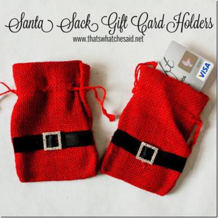 Santa Sack Gift Card Holders