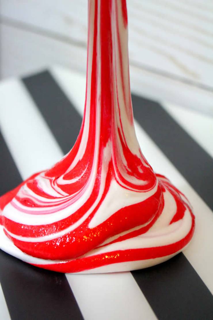 DIY Candy Cane Slime - How To Make Homemade Peppermint Candy Cane Slime - Easy and Fun Recipe For Kids - Holiday Slime - Winter Activities - Party Favors