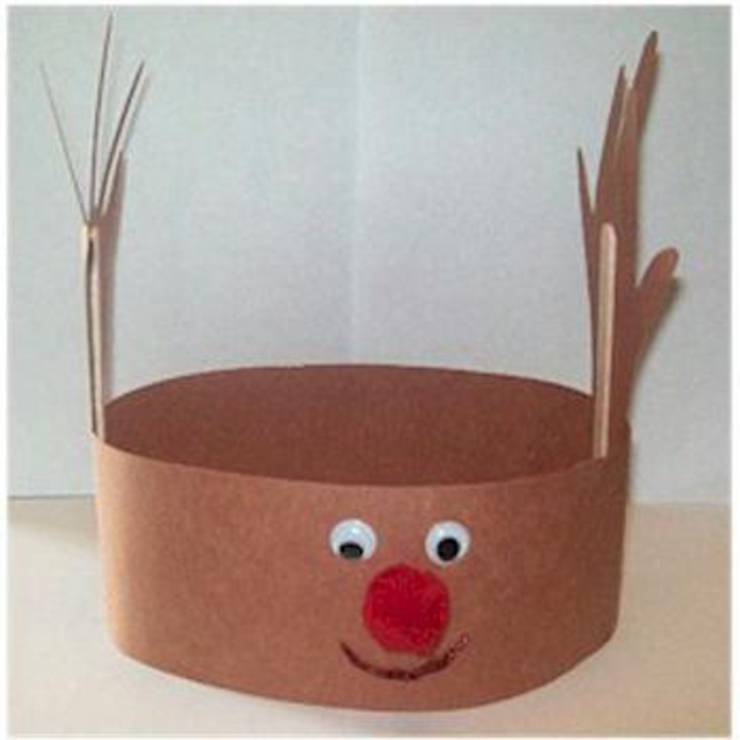 Handprint Reindeer Hat