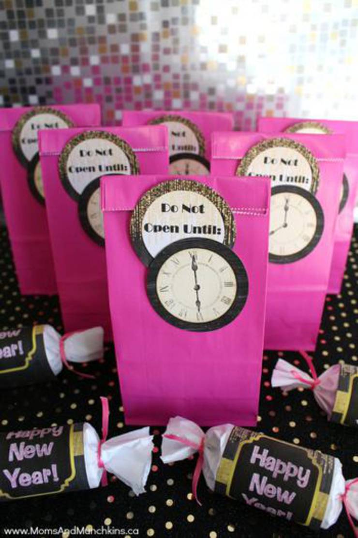 New Years Eve Party Favor Bag
