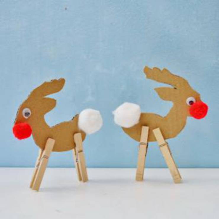Standing Cardboard Rudolph