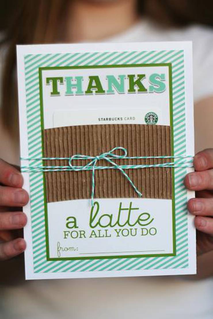 Thanks A Latte Teacher Gift