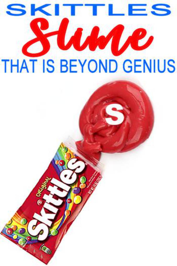 2 Ingredient Skittles Candy Slime