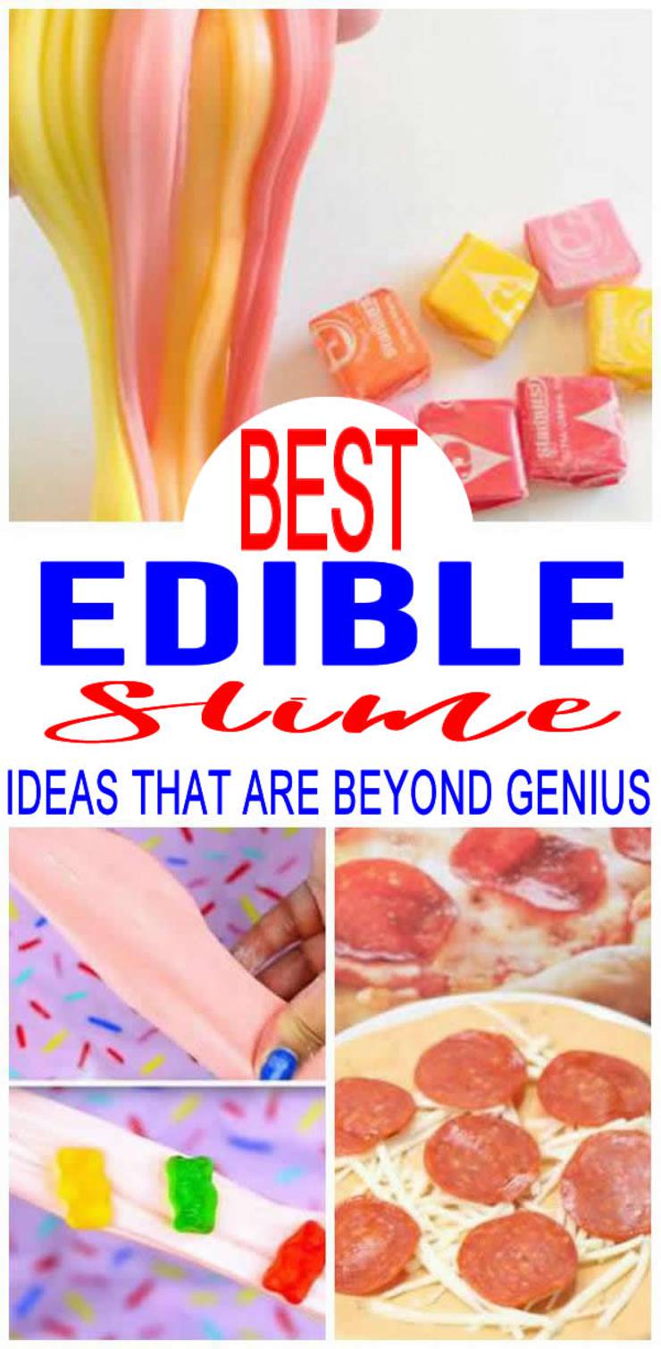 DIY Edible Slime Ideas – How To Make Homemade Edible Slime – Easy & Fun Recipes For Kids – Kids Craft Activities – Food Fun Crafts - Party Favors