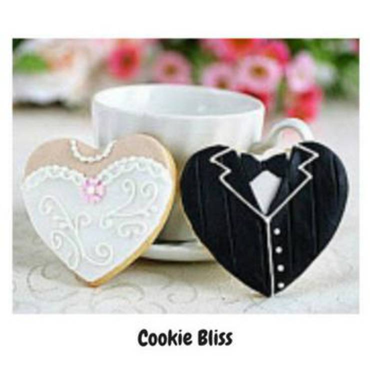 Bride And Groom Decorated Sugar Cookies