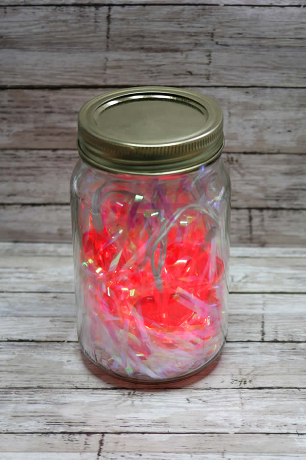 Dollar Store Valentine Decorations - Easy DIY Mason Jar Lights - Simple & Cute Ideas - For Home - Tables - Classroom - Romantic - Valentines Party