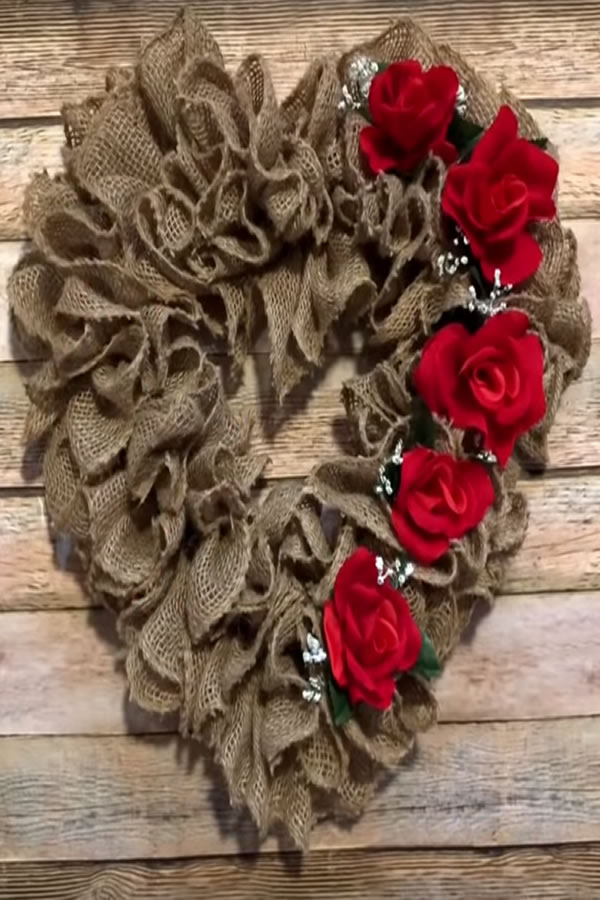 diy dollar store valentine wreath