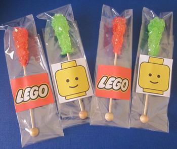 Lego Rock Candy Favors