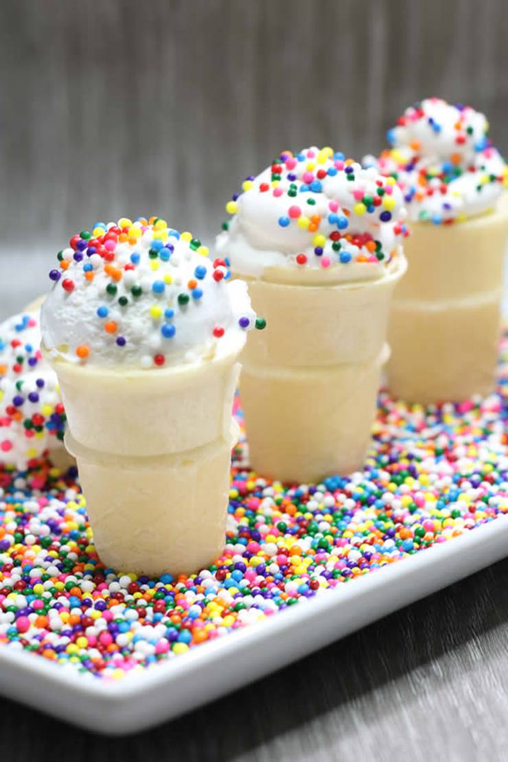 3 Ingredient Weight Watchers Dessert - The BEST Weight Watchers Recipe - Cool Whip Ice Cream Cones {Easy - No Bake} 1 Point